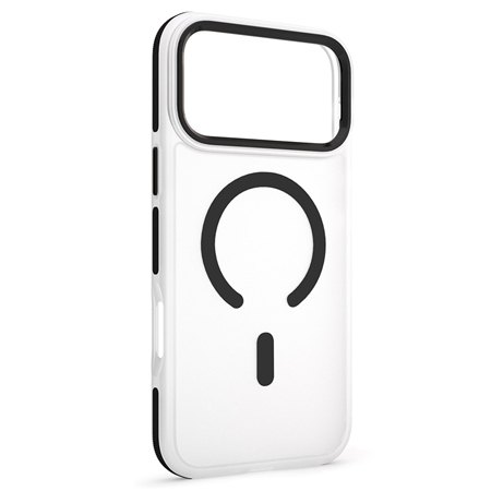 HUSA PROTECTIE MAG CASE IPHONE 17 PRO MAX - TRANSPARENT/NEGRU