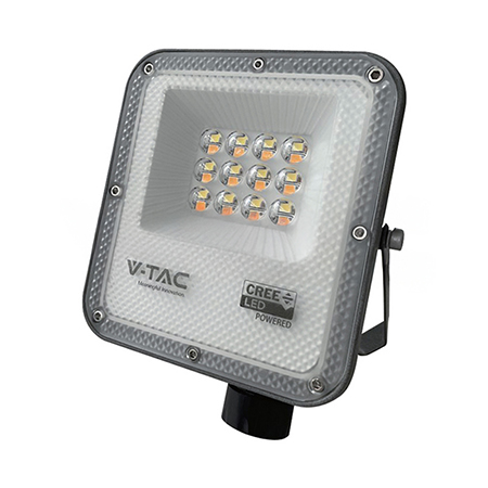 REFLECTOR LED SMD 10W 3IN1 IP65 CIP CREE- NEGRU/GRI