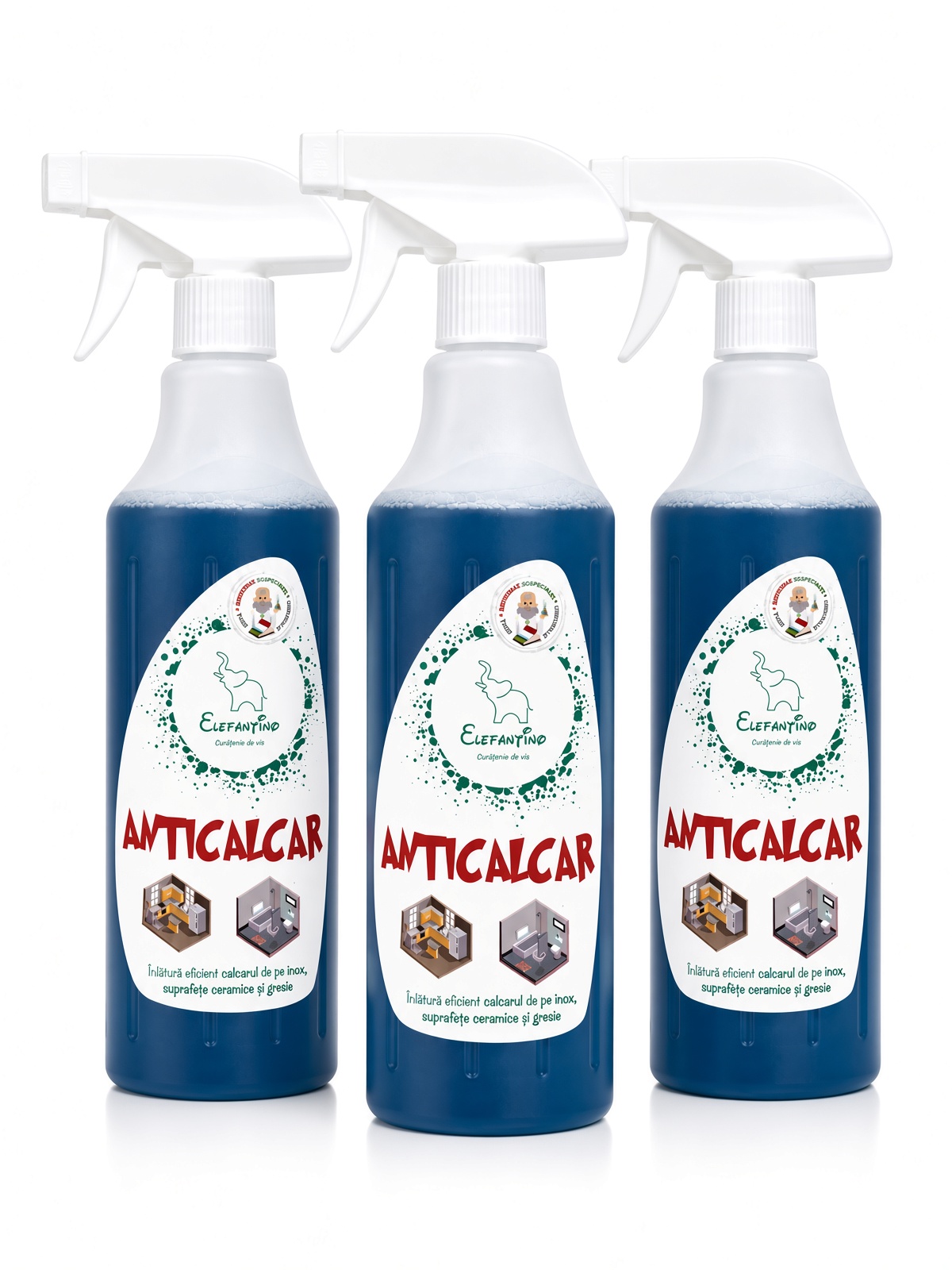 Pachet Promo 3x Anticalcar Elefantino 750ml
